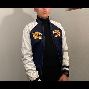 Embroidered Bomber Jacket